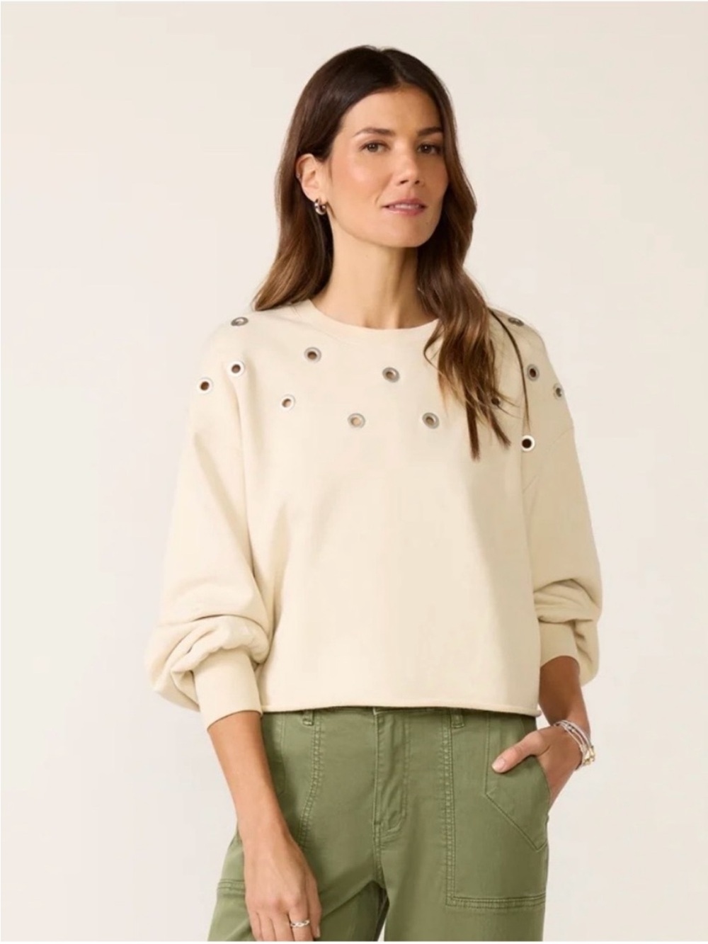 Evereve cream sweater